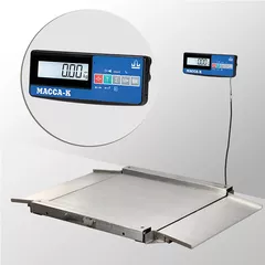 Весы платформенные низкопрофильные Масса-К 4D-LA.S-10/10-500-A(RUEW)